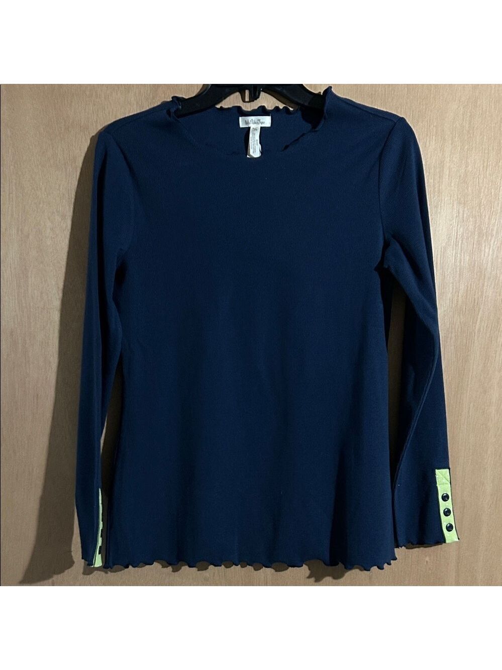NWT Matilda Jane Dark Blue Long Sleeve Top with Button Detail